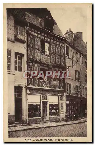 Ansichtskarte AK Gien Vieille Maison Rue Gambetta Patisserie