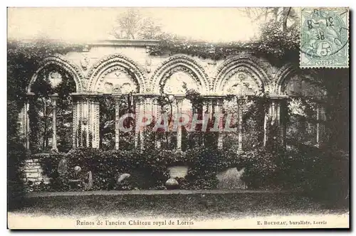 Cartes postales Ruines de l&#39ancien Chateau royal de Lorris