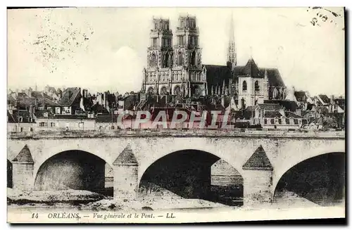 Cartes postales Orleans Vue Generale et le Pont