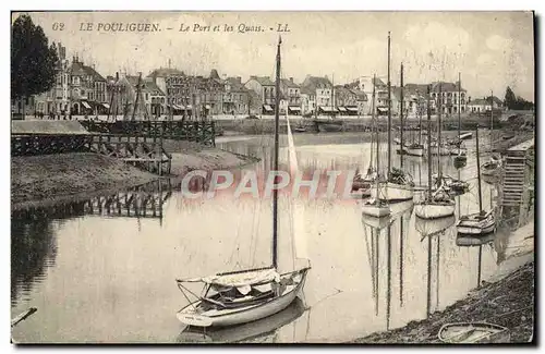 Cartes postales Le Pouliguen Le Port et les Quais Bateaux