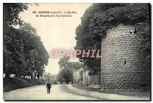 Ansichtskarte AK Guerande Le Bas Mail les Remparts et la Tour Saint Jean