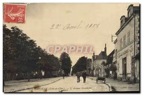 Cartes postales Saint Aignan L&#39Avenue Gambetta Salle de danse