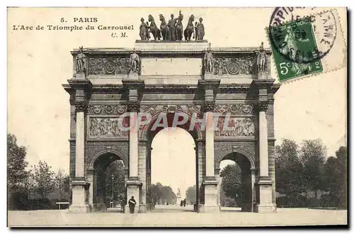 Cartes postales Paris L&#39Arc de Triomphe du Carrousel