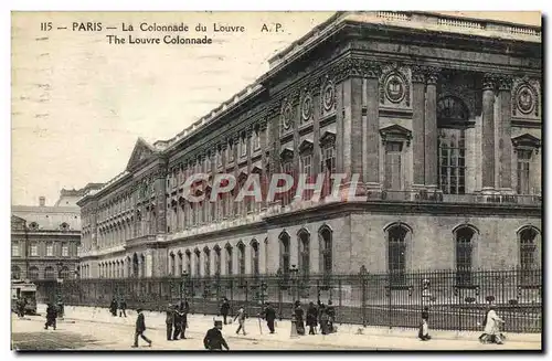 Ansichtskarte AK Paris La Colonnade du Louvre