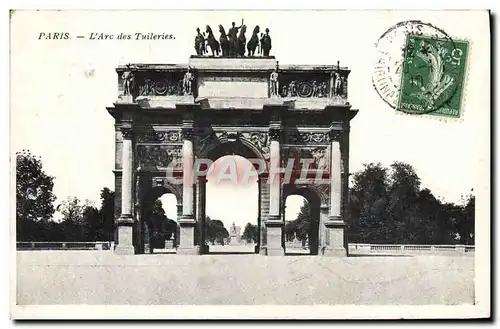 Cartes postales Paris L&#39Arc des Tuileries