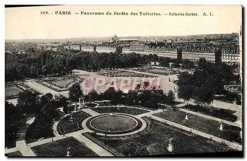 Cartes postales Paris Panorama du Jardin des Tuileries