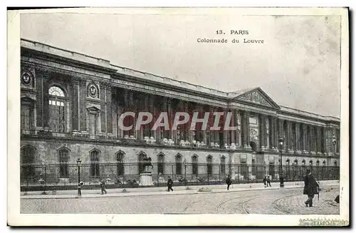 Ansichtskarte AK Paris Colonnade du Louvre