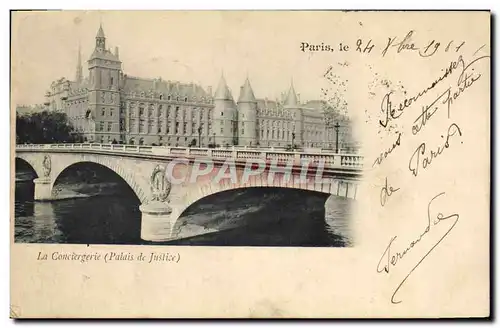 Ansichtskarte AK Paris La Conciergerie Palais de justice