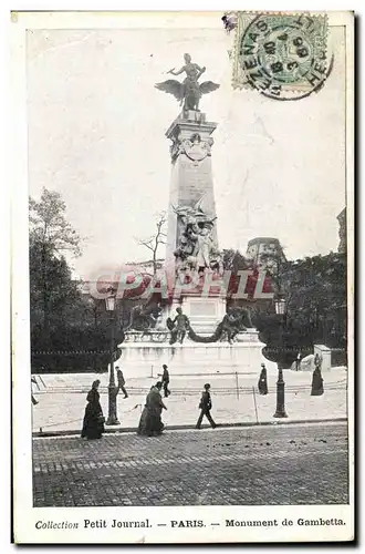 Ansichtskarte AK Paris Collection Petit Journal Paris Monument de Gambetta