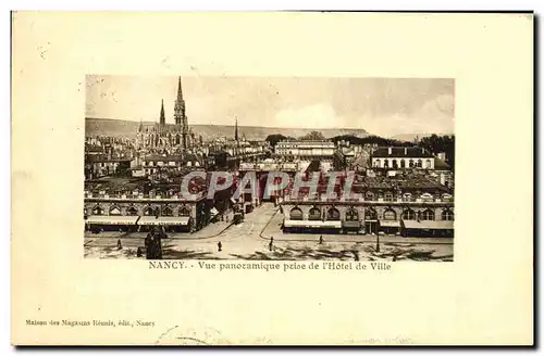 Cartes postales Nancy Vue Panoramique prise de l&#39Hotel de Ville