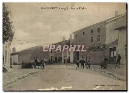 Cartes postales Lenoncourt Rue de l&#39Eglise