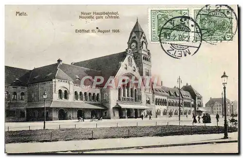 Cartes postales Metz Neuer Hauptbahnhof Nouvelle gare centrale