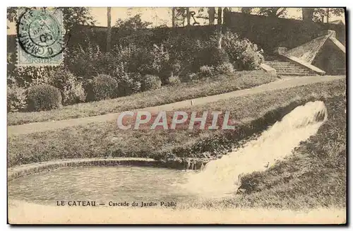 Ansichtskarte AK Le Cateau Cascade du Jardin Public