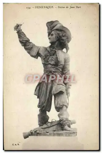 Ansichtskarte AK Dunkerque Statue de Jean Bart Corsaire Pirate