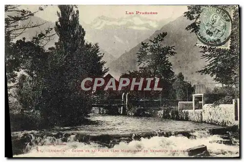 Cartes postales Luchon Chute de la Pique Montagnes de Venasque