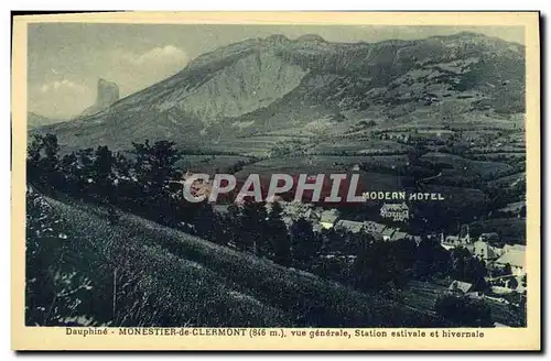 Ansichtskarte AK Dauphine Monestier de Clermont Vue Generale Station estivale et hivernale