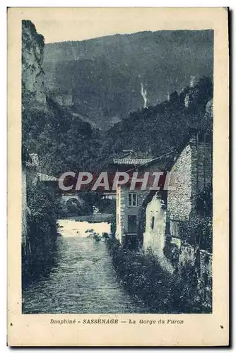 Cartes postales Dauphine Sassenage La Gorge du Furon