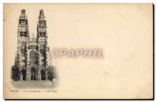 Cartes postales Tours La Cathedrale