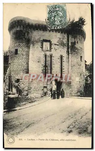 Ansichtskarte AK Loches Porte du Chateau cote Exterieur