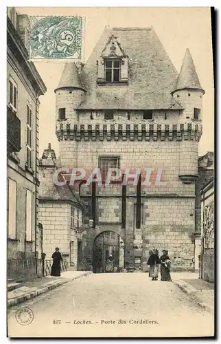 Cartes postales Loches Porte des Cordeliers