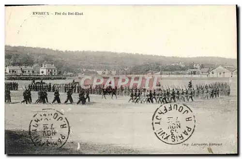 Cartes postales Evreux Pre du Bel Ebat Militaria