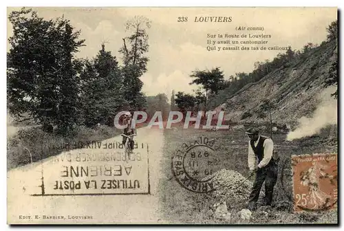 Cartes postales Louviers Sur la Route de Louviers Folklore