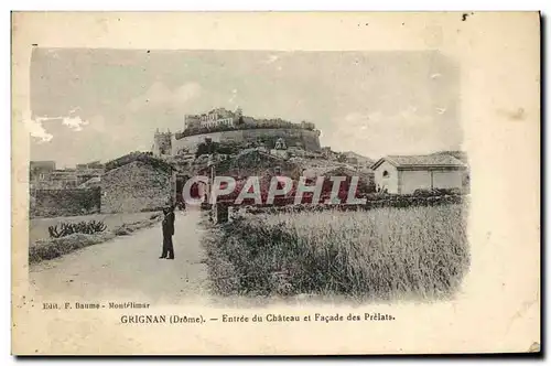 Cartes postales Grignan Entree du Chateau Et Facade des Prelats