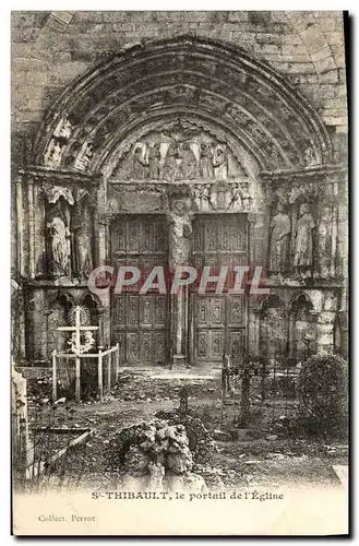 Cartes postales St Thibault Le Portail de L&#39Eglise