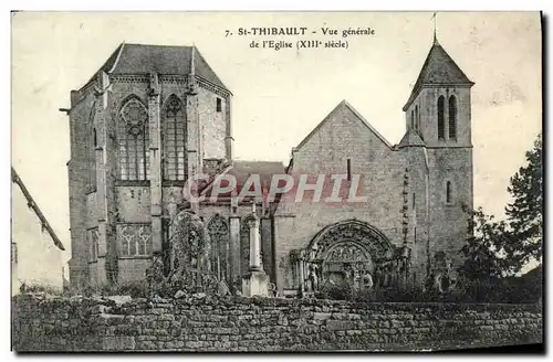 Cartes postales St Thibault Vue Generale De L&#39Eglise