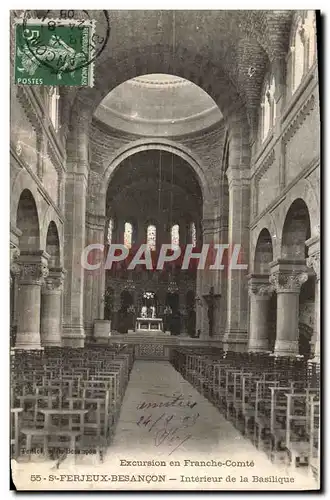 Ansichtskarte AK St Ferjeux Besacon Interieur de la Basilique