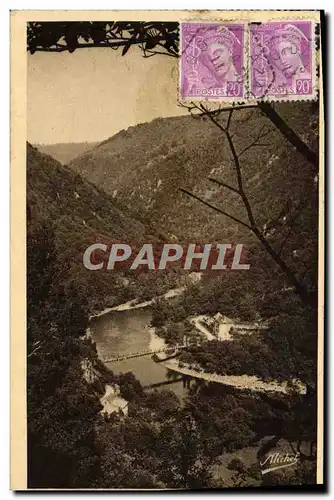 Cartes postales St Martin la Meanne Vue sur le Pont d&#39Eylac Route de Saint Privat