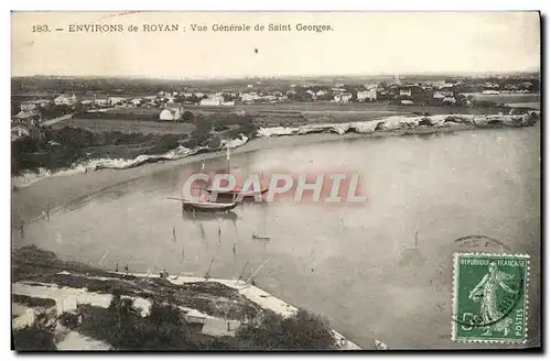 Ansichtskarte AK Environs de Royan Vue Generale de Saint Georges