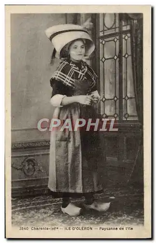 Cartes postales Ile D'Oleron Paysanne de I'lle Folklore