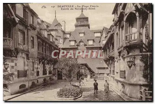 Ansichtskarte AK Deauville La Plage Fleurie Entree du Normandy Hotel