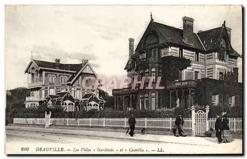 Cartes postales Deauville Les Villas Gardenia et Camelia