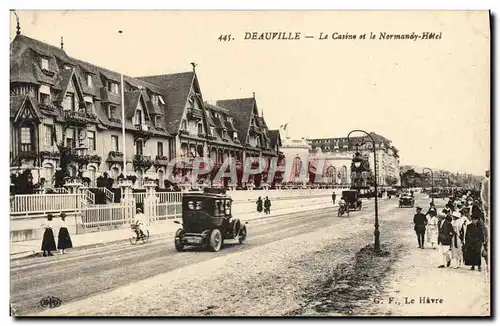 Cartes postales Deauville Le Casino et le Normandy Hotel