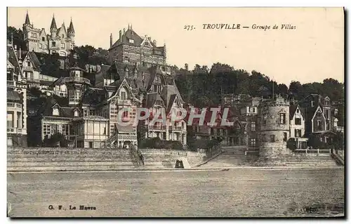 Cartes postales Trouville Groupe de Villas