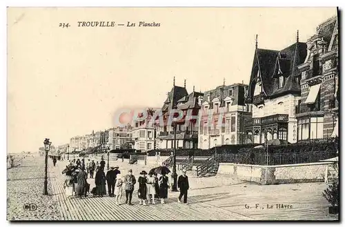 Cartes postales Trouville Les Planches