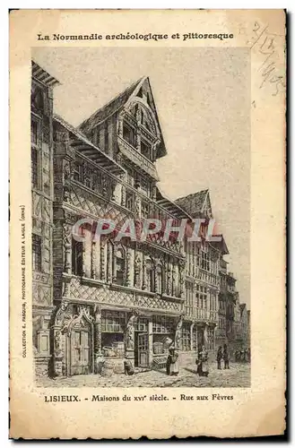 Cartes postales Lisieux Maisons du 16eme Rue aux Feves