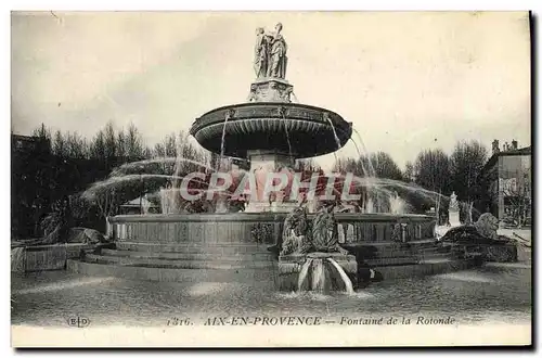 Cartes postales Aix En Provence Fontaine de la Rotonde