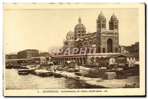 Ansichtskarte AK Marseille Cathedrale Et Canal Saint Jean