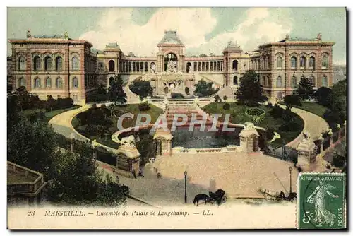 Cartes postales Marseille Ensemble du Palais de Longchamp