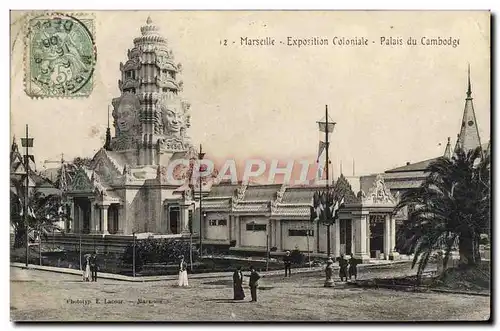 Cartes postales Marseille Exposition Coloniale Palais du Cambodge