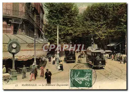 Cartes postales Marseille Le boulevard Dugommier Tramway