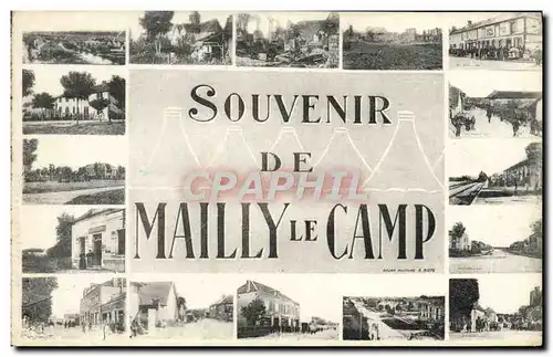 Ansichtskarte AK Souvenir De Mailly Le Camp Militaria