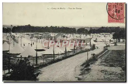 Ansichtskarte AK Camp De Mailly Vue Des Tentes Militaria