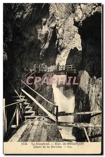 Ansichtskarte AK Le Dauphine Env De Briancon Chute De La Servette