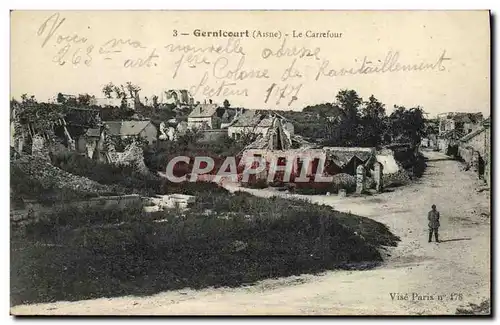 Cartes postales Gernicourt Le Carrefour Militaria
