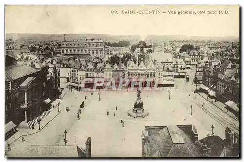 Cartes postales Saint Quentin Vue Generale Cote Nord