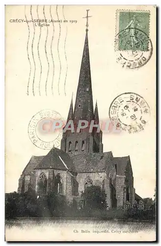 Cartes postales Crecy Sur Serre L&#39Eglise